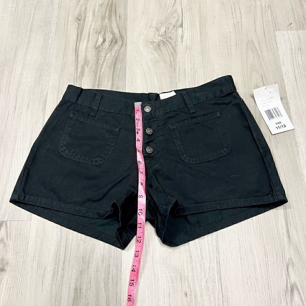 NWT vintage deadstock Y2k Jordache Black Button up Short Size 11/12 - Picture 4 of 14